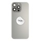 Back glass (Pulled A) - Grey, For iPhone 16 Pro Max