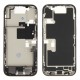 Middle frame incl. small parts (Pulled C) - Grey, For iPhone 16 Pro Middle frame incl. small parts (Pulled C) - Grey, For iPhone 16 Pro
