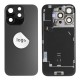 Back glass (Pulled B) - Black, For iPhone 16 Pro