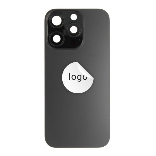 Back glass (Pulled B) - Black, For iPhone 16 Pro