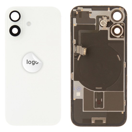 Back glass (Pulled B) - White, For iPhone 17