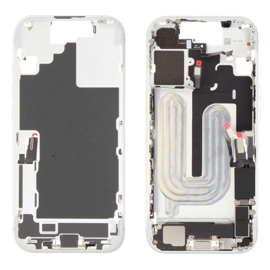 Middle frame incl. battery (Original) - White, Apple iPhone 17