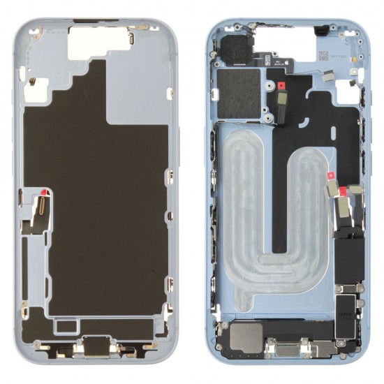 Middle frame incl. battery (Original) - Blue, Apple iPhone 17 Middle frame incl. battery (Original) - Blue, Apple iPhone 17