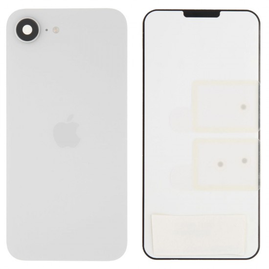 Back glass (Original) - White, Apple iPhone 16e