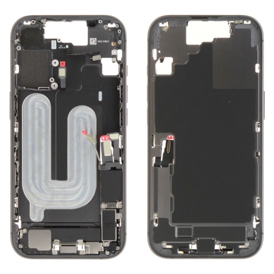 Middle frame incl. battery (Original) - Black, Apple iPhone 17 Middle frame incl. battery (Original) - Black, Apple iPhone 17
