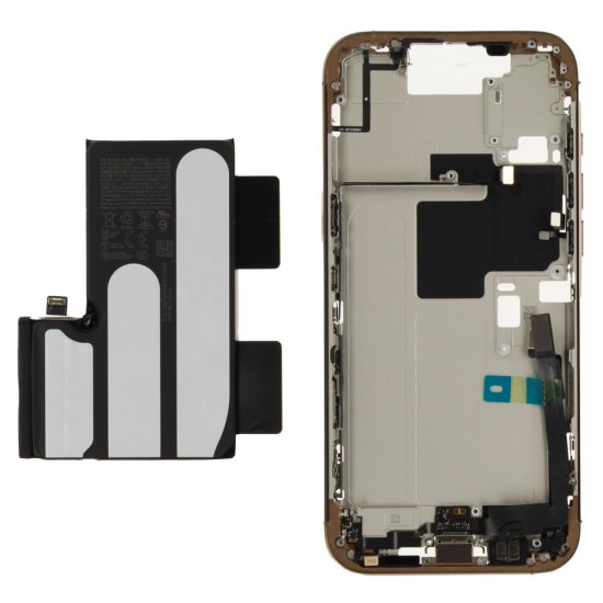 Middle frame incl. battery (Original) - Desert Titanium, Apple iPhone 16 Pro Max Middle frame incl. battery (Original) - Desert Titanium, Apple iPhone 16 Pro Max