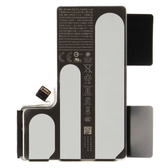 Middle frame incl. battery (Original) - White Titanium, Apple iPhone 16 Pro
