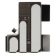 Middle frame incl. battery (Original) - White Titanium, Apple iPhone 16 Pro