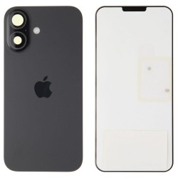 Back Glass (Original) - Black, Apple iPhone 16