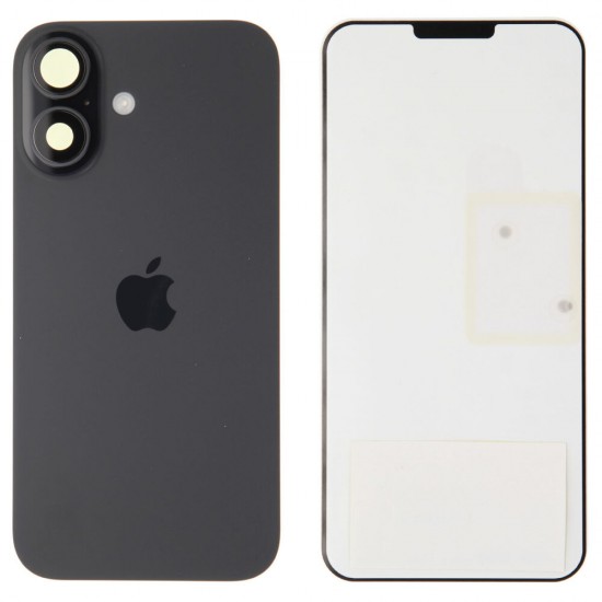 Back Glass (Original) - Black, Apple iPhone 16 Back Glass (Original) - Black, Apple iPhone 16