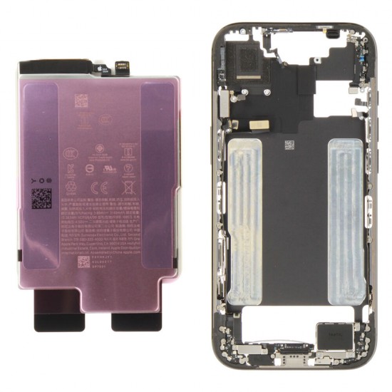 Middle frame incl. battery (Original) - Black, Apple iPhone Air Middle frame incl. battery (Original) - Black, Apple iPhone Air