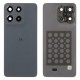 Rear cover (Original) - Black, Motorola Moto G56