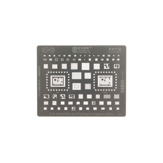 Amaoe High quality Chip BGA Reballing Stencil iPhone 16 series