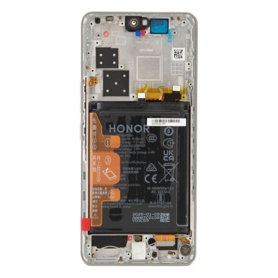 Display incl. frame (Original) - White, Honor 200 Pro Display incl. frame (Original) - White, Honor 200 Pro