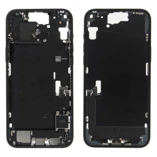 Rear cover incl. small parts (Pulled A) - Black, For iPhone 15 Plus Rear cover incl. small parts (Pulled A) - Black, For iPhone 15 Plus