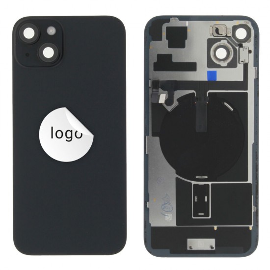 Rear cover incl. small parts (Pulled A) - Black, For iPhone 15 Plus Rear cover incl. small parts (Pulled A) - Black, For iPhone 15 Plus