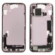 Rear cover incl. small parts (Pulled B) - Pink, For iPhone 15
