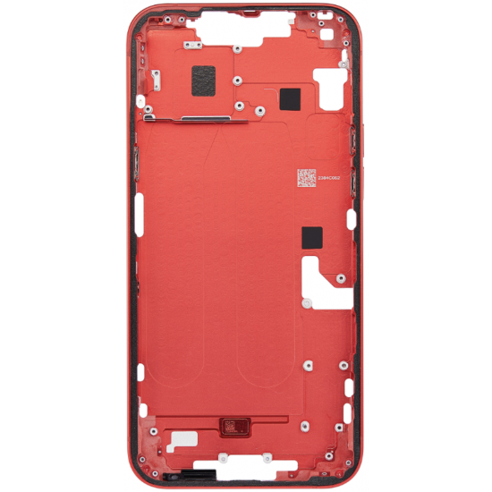 Middle frame excl. small parts (Pulled A) - Red, For iPhone 14 Plus Middle frame excl. small parts (Pulled A) - Red, For iPhone 14 Plus