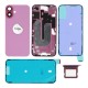 Rear cover excl. small parts (Pulled A) - Pink, For iPhone 16 Plus
