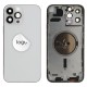 Rear cover excl. small parts (Pulled A) - Silver, For iPhone 13 Pro Max