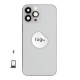Rear cover excl. small parts (Pulled A) - Silver, For iPhone 13 Pro Max