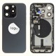 Rear cover incl. small parts (Pulled C) - Blue, For iPhone 15 Pro