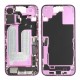 Rear cover incl. small parts (Pulled C) - Pink, For iPhone 16 Plus