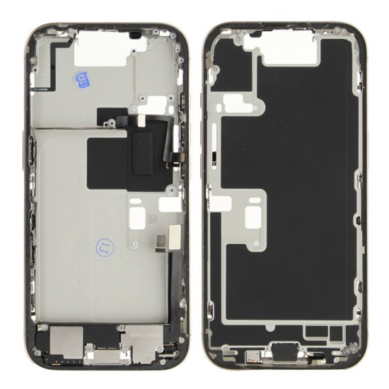 Rear cover incl. small parts (Pulled B) - Grey, For iPhone 16 Pro Rear cover incl. small parts (Pulled B) - Grey, For iPhone 16 Pro