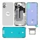 Rear cover excl. small parts (Pulled A) - White, For iPhone 16 Plus