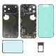 Middle frame incl. small parts (Pulled B)  - Dark Blue, For iPhone 17 Pro Max