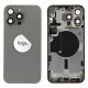 Rear cover excl. small parts (Pulled A) - Grey, For iPhone 15 Pro Max Rear cover excl. small parts (Pulled A) - Grey, For iPhone 15 Pro Max
