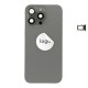 Rear cover excl. small parts (Pulled A) - Grey, For iPhone 15 Pro Max Rear cover excl. small parts (Pulled A) - Grey, For iPhone 15 Pro Max