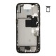Middle frame incl. small parts (Pulled B)  - Black, For iPhone 16 Pro