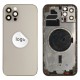 Rear cover excl. small parts (Pulled A) - Gold, For iPhone 12 Pro Rear cover excl. small parts (Pulled A) - Gold, For iPhone 12 Pro