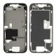 Rear cover excl. small parts (Pulled A) - Black, For iPhone 16 Pro