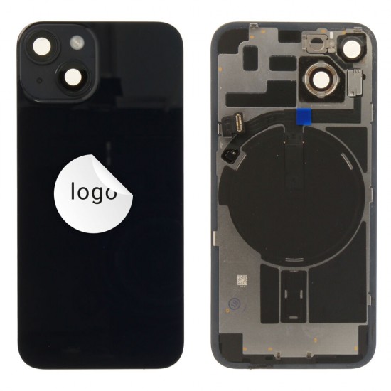 Back glass (Pulled A) - Black, For iPhone 14 Back glass (Pulled A) - Black, For iPhone 14