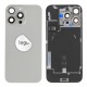 Rear cover incl. small parts (Pulled C) - Grey, For iPhone 16 Pro Max