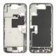Rear cover incl. small parts (Pulled C) - Grey, For iPhone 16 Pro Max