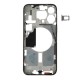 Middle frame excl. small parts (Pulled A)  - White, For iPhone 15 Pro Max