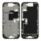 Middle frame excl. small parts (Pulled A)  - Black, For iPhone 16 Pro Max