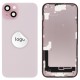Rear cover excl. small parts (Pulled A) - Pink, For iPhone 15 Plus