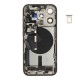 Rear cover incl. small parts (Pulled A) - Grey, For iPhone 15 Pro Rear cover incl. small parts (Pulled A) - Grey, For iPhone 15 Pro
