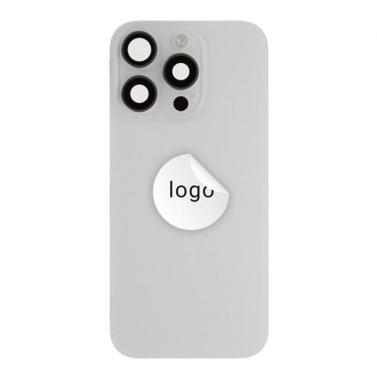 Back glass (Pulled B) - White, For iPhone 16 Pro