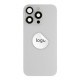 Back glass (Pulled B) - White, For iPhone 16 Pro