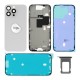 Rear cover excl. small parts (Pulled A) - White, For iPhone 16 Pro Max