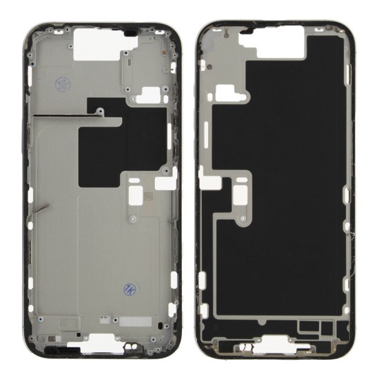 Rear cover excl. small parts (Pulled A) - White, For iPhone 16 Pro Max