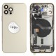 Rear cover incl. small parts (Pulled B) - Gold, For iPhone 12 Pro
