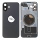 Rear cover excl. small parts (Pulled A) - Black, For iPhone 16 Plus
