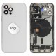 Rear cover excl. small parts (Pulled A) - Silver, For iPhone 12 Pro