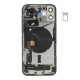 Rear cover excl. small parts (Pulled A) - Silver, For iPhone 12 Pro